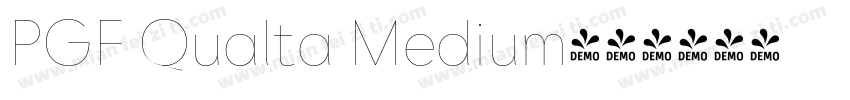PGF Qualta Medium字体转换